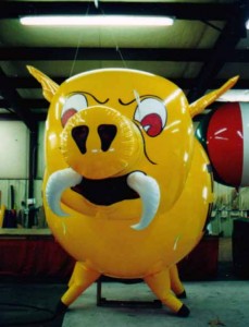 giant balloon - custom helium war pig balloon