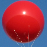 7 ft, helium advertising balloon