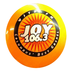 helium advertising balloon with Joy logo