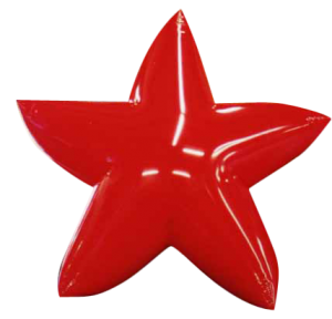 10 ft. red color star shape helium advertising balloon